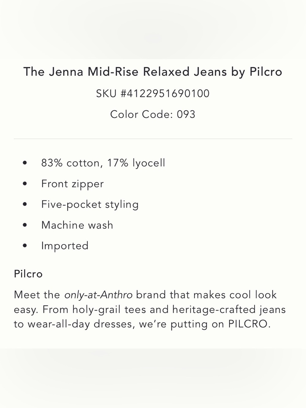 Pilcro Jenna Mid-Rise Relaxed Jeans Medium Petite - Picture 10 of 10